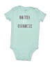 Carter's 100% Cotton Print Teal Short Sleeve Onesie 9-12 MO / 12 MO - photo 1