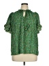 Max Studio 100% Polyester Green Short Sleeve Blouse Size 1X - photo 1