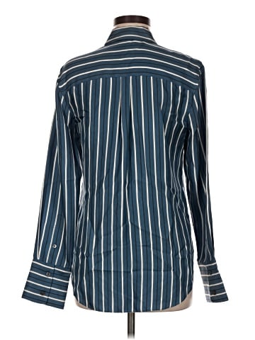 Theory Long Sleeve Silk Top (view 2)