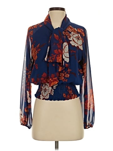 Eva Mendes by New York & Company Long Sleeve Blouse (view 1)