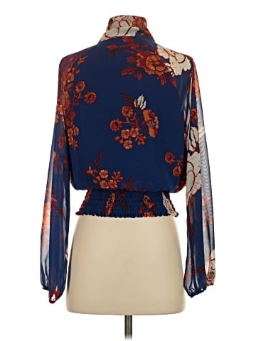Eva Mendes by New York & Company Long Sleeve Blouse (view 2)