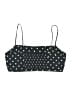 Glamorous Polka Dots Green Swimsuit Top Size 10 - photo 2