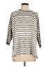 Secret Treasures Stripes Gray Pullover Sweater Size L - photo 1