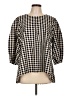 bryn WALKER Houndstooth Black 3/4 Sleeve Blouse Size L (estimated) - photo 1