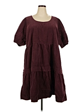 Madewell Plus Corduroy Tiered Mini Dress (view 1)