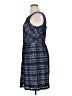 AB Studio 100% Polyester Tweed Blue Casual Dress Size 16 - photo 5
