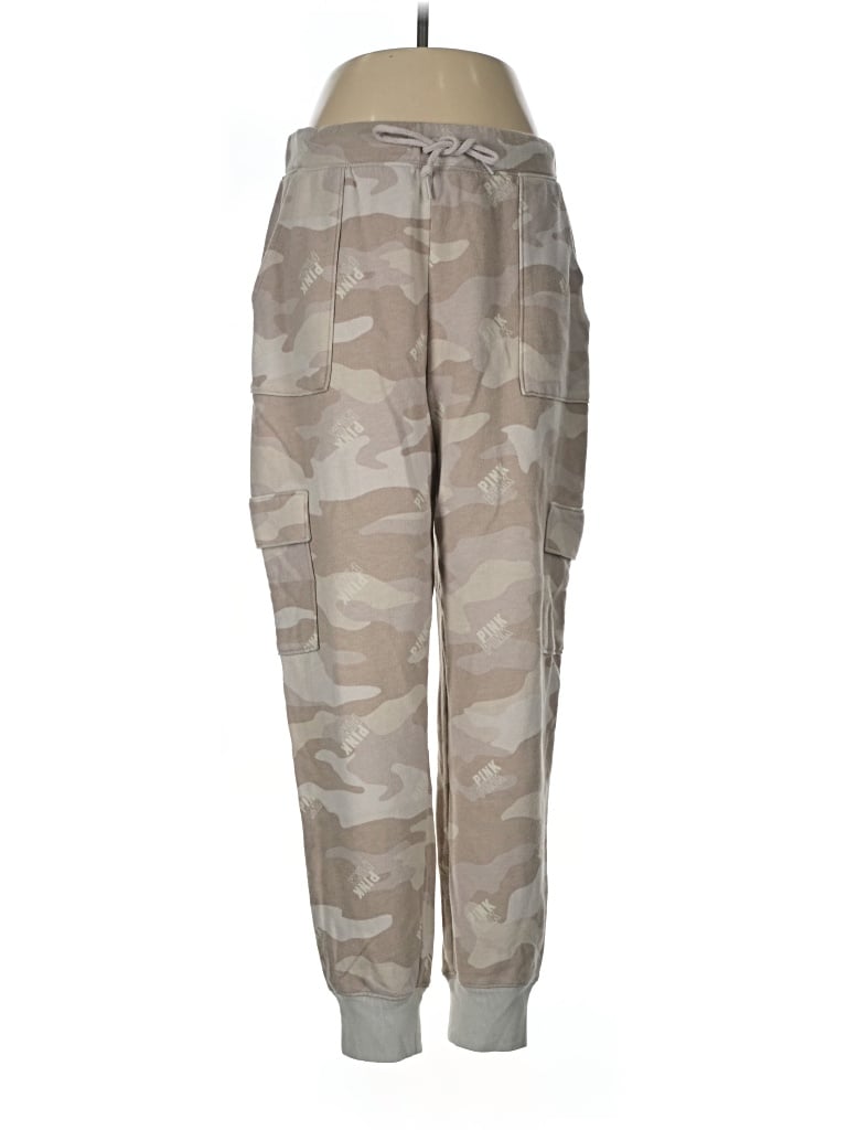 Pre-owned Victoria's Secret Pink Cargo Pants In Tan