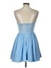 Bardot Solid Blue Cocktail Dress Size L - photo 2