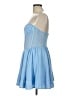 Bardot Solid Blue Cocktail Dress Size L - photo 5