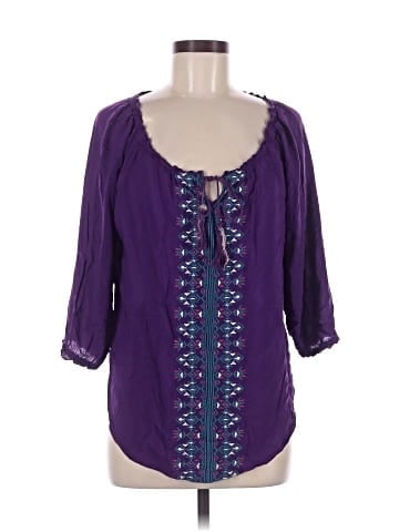 One World 3/4 Sleeve Blouse (view 1)