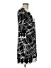 Donna Morgan Graphic Black Casual Dress Size 6 - photo 4
