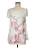Moa Moa 100% Polyester Ivory Short Sleeve Blouse Size M - photo 1