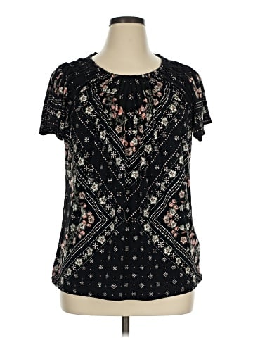 Style&Co Short Sleeve Blouse (view 1)