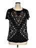 Style&Co Black Short Sleeve Blouse Size XL - photo 1