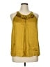 Kenar 100% Silk Gold Sleeveless Silk Top Size XL - photo 1
