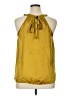 Kenar 100% Silk Gold Sleeveless Silk Top Size XL - photo 2