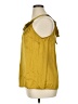 Kenar 100% Silk Gold Sleeveless Silk Top Size XL - photo 5