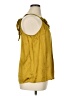 Kenar 100% Silk Gold Sleeveless Silk Top Size XL - photo 4