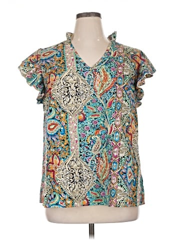 Emery Rose Short Sleeve Blouse (view 1)