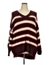 American Eagle Outfitters Stripes Burgundy Pullover Sweater Size XXL - photo 1