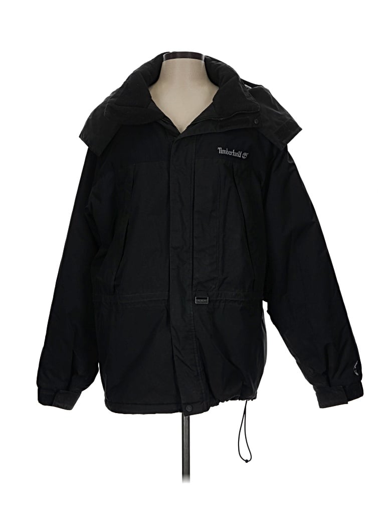 Pre-owned Timberland Snow Jacket In Black