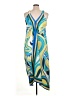 Mlle Gabrielle 100% Polyester Paisley Blue Casual Dress Size XL - photo 2