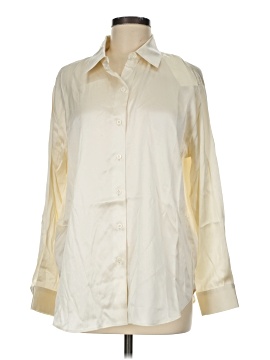 Assembly Label Long Sleeve Silk Top
