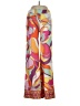 Boston Proper Print Orange Casual Pants Size XXS - photo 1