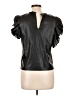 Joe's Jeans 100% Polyurethane Black Short Sleeve Top Size L - photo 2
