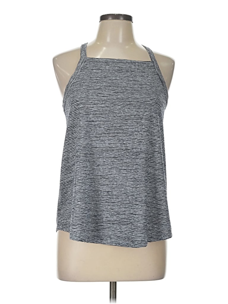 Pre-owned Assorted Brands Tank Top Gray Halter Neckline Tops
