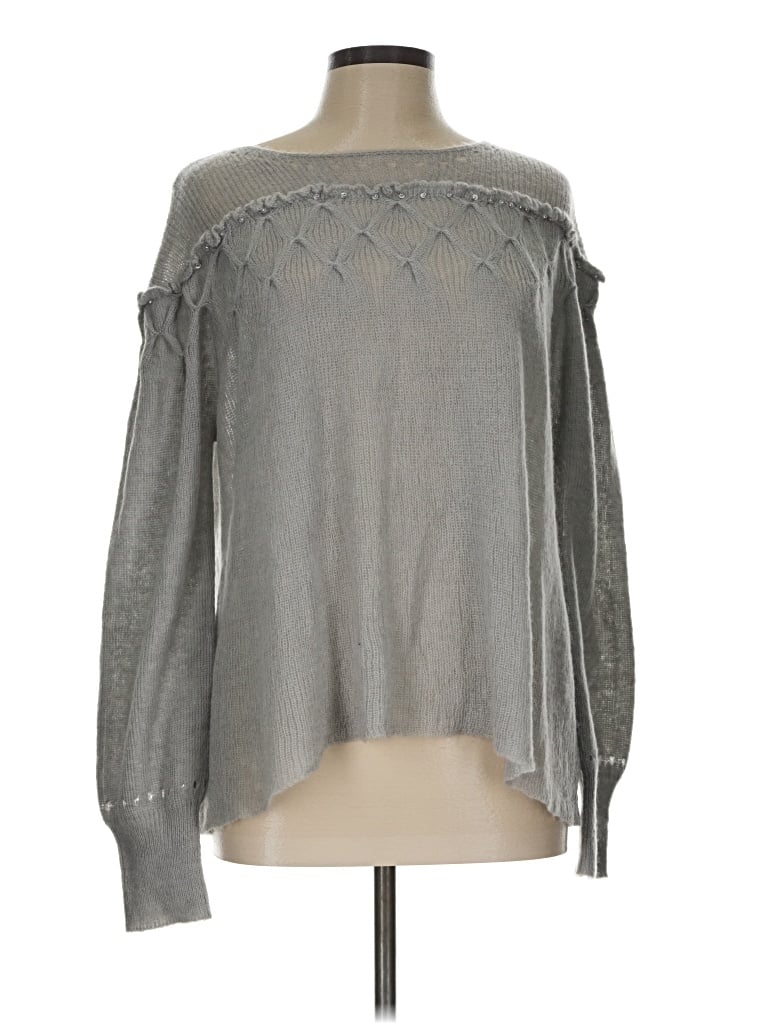 Pre-owned Sundance Pullover Sweater In Gray