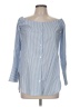Drew 100% Cotton Blue 3/4 Sleeve Blouse Size M - photo 1