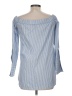 Drew 100% Cotton Blue 3/4 Sleeve Blouse Size M - photo 2