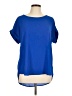 Pleione 100% Polyester Blue Short Sleeve Blouse Size L - photo 1