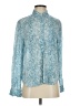 Rails 100% Rayon Paisley Blue Long Sleeve Blouse Size XS - photo 1