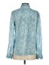 Rails 100% Rayon Paisley Blue Long Sleeve Blouse Size XS - photo 2