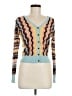 Missoni Chevron-herringbone Teal Tan Cardigan Size M - photo 1