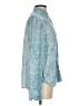 Rails 100% Rayon Paisley Blue Long Sleeve Blouse Size XS - photo 4