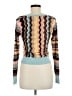 Missoni Chevron-herringbone Teal Tan Cardigan Size M - photo 2