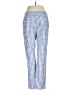 Acegolfs Checkered-gingham Blue Casual Pants Size M - photo 2