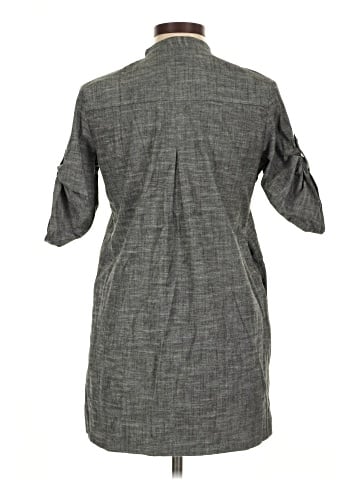 Forever 3/4 Sleeve Button-Down Shirt (view 2)