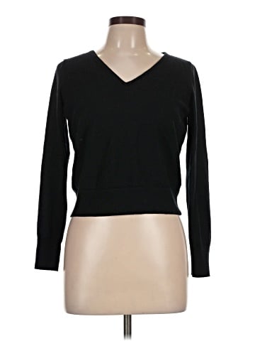 Madewell Merino Wool-Silk Blend V-Neck Sweater (view 1)