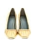 Frances Valentine Metallic Gold Heels Size 7 - photo 2