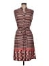 Robert Louis Chevron-herringbone Red Casual Dress Size M - photo 1