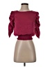 Paper Crane Burgundy 3/4 Sleeve Blouse Size XS - photo 1