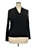 Talbots Black Long Sleeve Top Size 2X Petite - photo 1