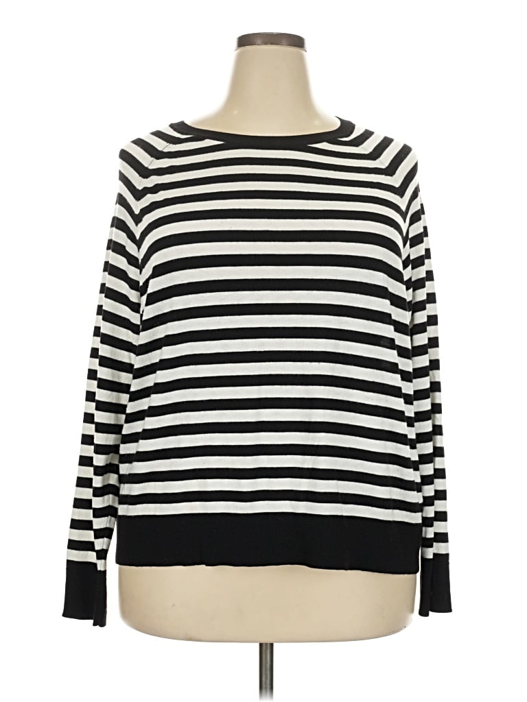 Pre-owned Mng Pullover Sweater In Black
