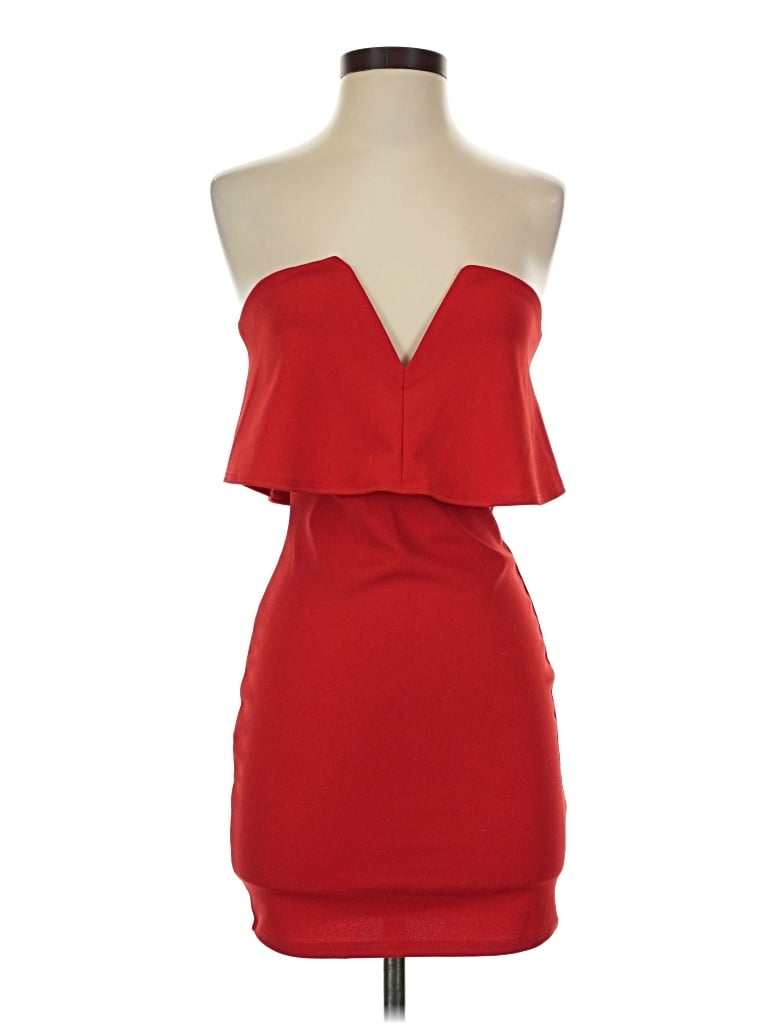 Blue Blush Cocktail Dress In Red