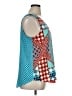 August Silk Teal Sleeveless Blouse Size XL - photo 4