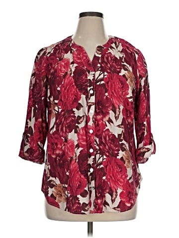 Sara Michelle 3/4 Sleeve Blouse (view 1)